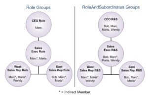 Image of the role groups in Salesforce Einstein Discovery